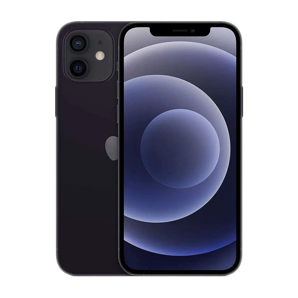 Refurbished iphone 12 mini black front view